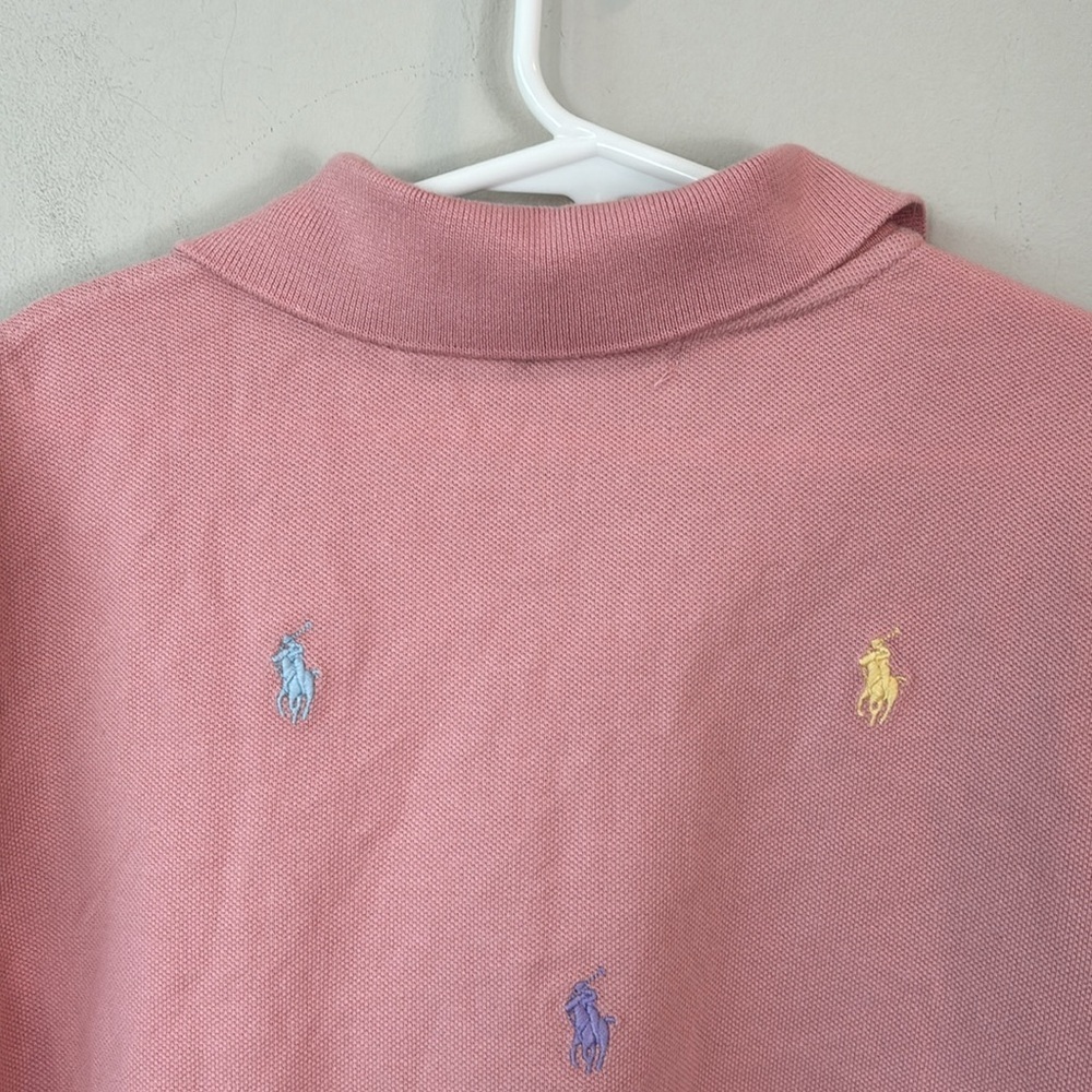 Polo Ralph Lauren pink embroidered polo shirt girls size XL 16 - Picture 5 of 7